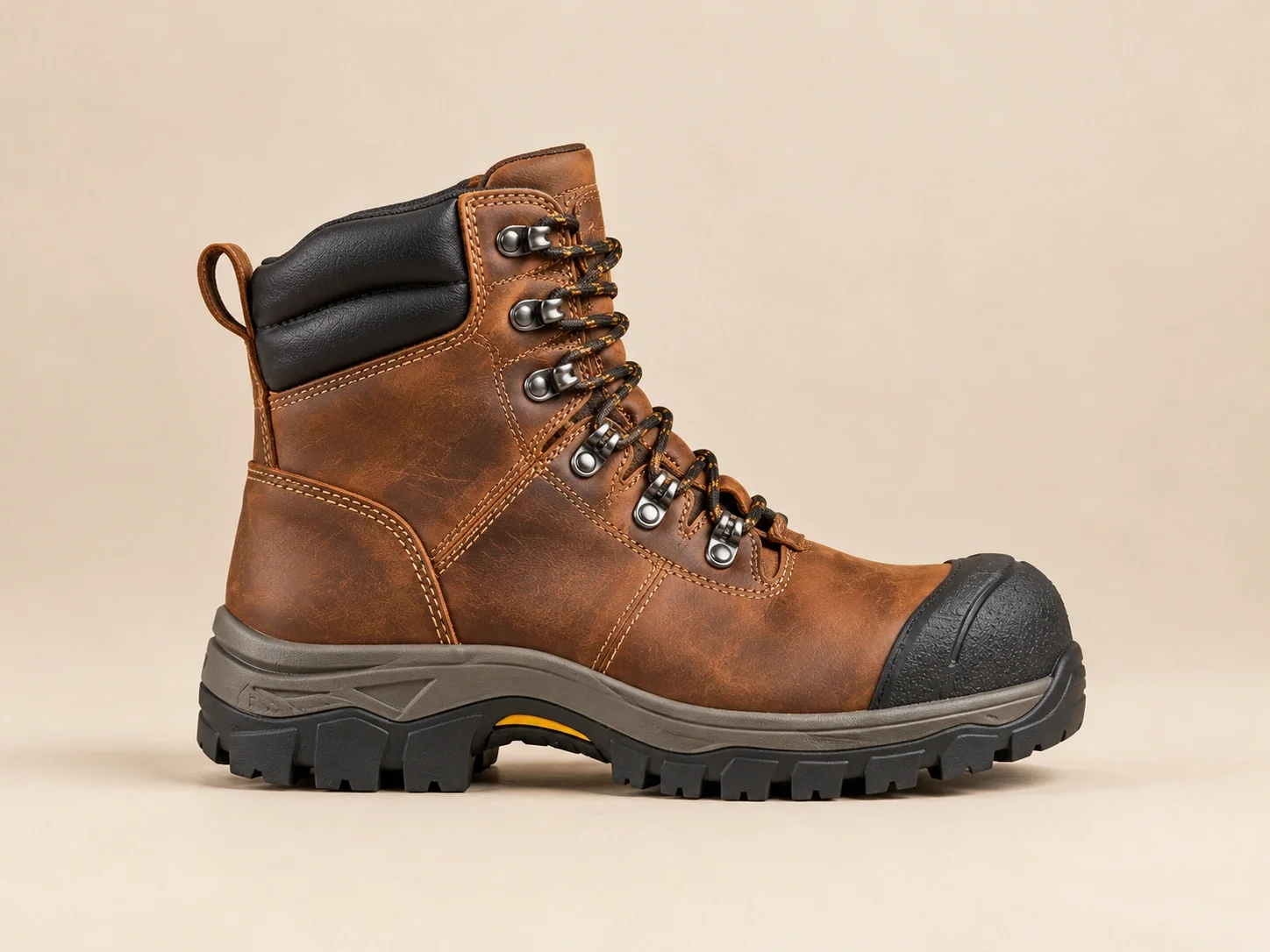Work boots for job site and industrial use