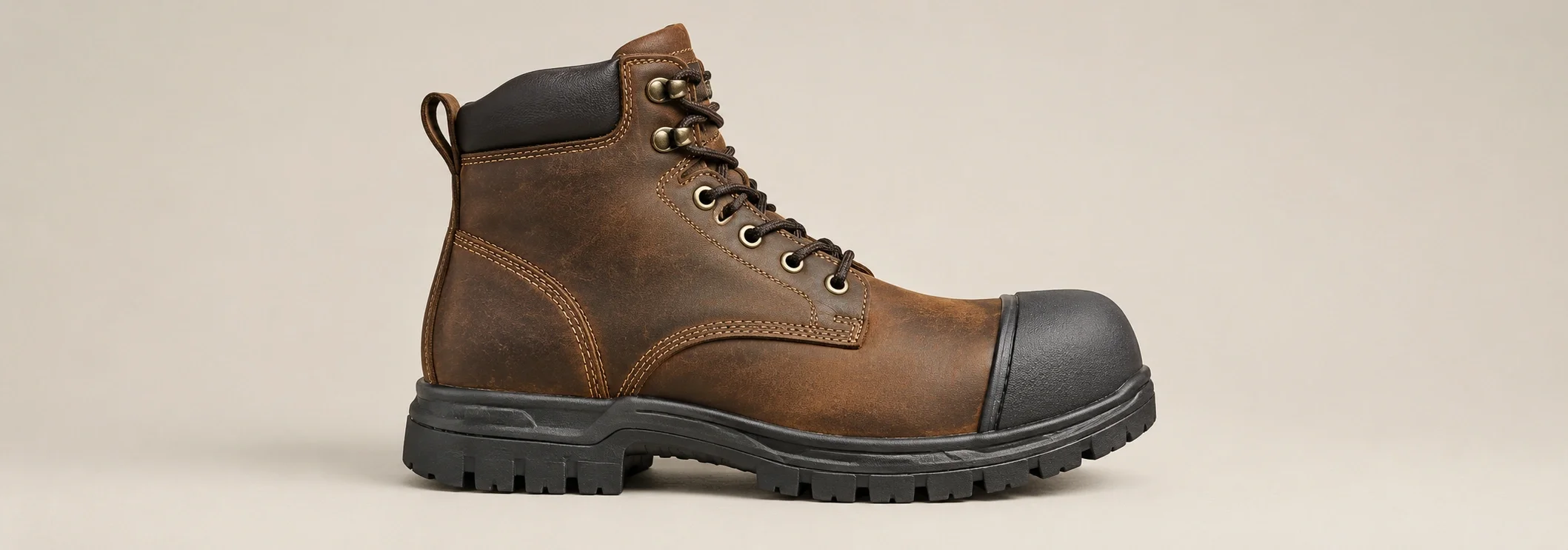Steel toe boots - industrial safety footwear